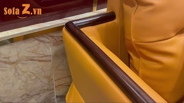 Sofa Tân cổ điển bọc da tại Showroom