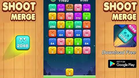 2048 shoot and merge- puzzle game