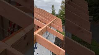 Cutting and installing rafter blocking - building mom’s new garden shed (Ep. 25)