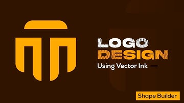 Logo design using the SHAPE BUILDER TOOL in VECTOR INK