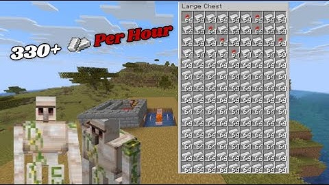 Minecraft Iron Farm For Java 1.21+ | design By Us | EvokerCraft | @Shulkercraft @minecraft