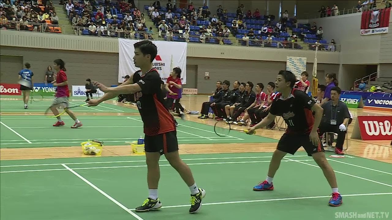 齋藤 太一/古賀 輝(ＮＴＴ東日本) vs 浦井 唯行/三浦 昂(丸杉)  D1 準々決勝:【第68回全日本実業団バドミントン選手権】