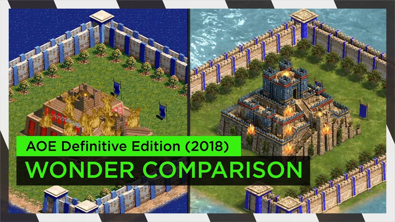 All Wonder Destruction : Age of Empires I Definitive Comparison (1997-2020)