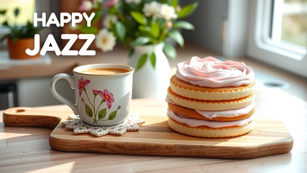 Delicate Spring Coffee Jazz ☕ Calm Spring Cafe Background Music for Deep Focus