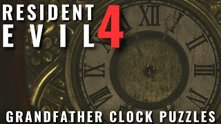 Resident Evil 4 Remake - Grandfather Clock puzzles (Standard difficulty) 