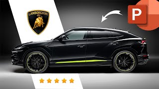 The Best PowerPoint Presentation Ever Made! Lamborghini 3D animation with Morph Transition