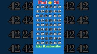42 ke bheed mein 24 ko dhundho? please comment #youtubeshorts #trendingshorts #foryou