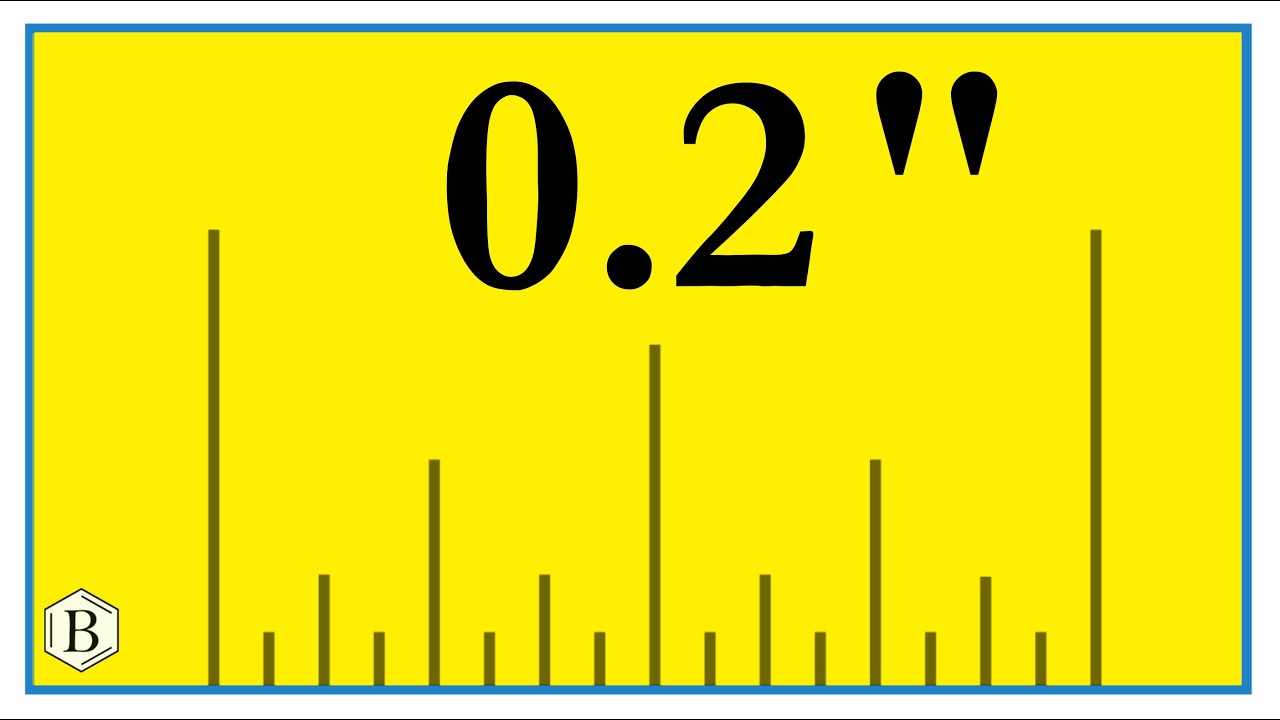 0.2 Inches on a Ruler or Tape Measure - YouTube