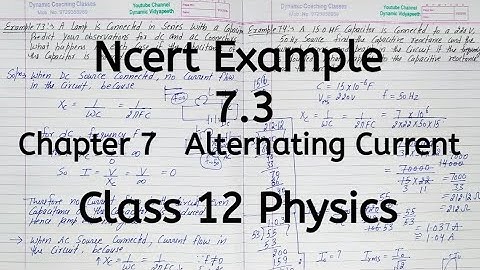 Ncert Example 7.3 | Chapter 7 | Alternating Current | Class 12 Physics