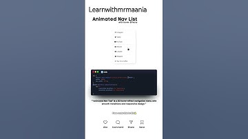 Create Stunning Navigation Bars with HTML CSS & JavaScript Web Design Tips #NavbarAnimation #Coding