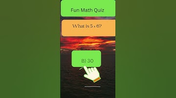 What Is 5 × 6? 🤔 | Fun Math Quiz #shorts