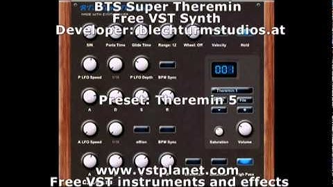 BTS Theremin - Free VST synth - vstplanet.com