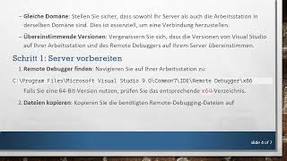 Einrichten des „Remote Debugging“ für serverseitige Webanwendungen mit Visual Studio 2008