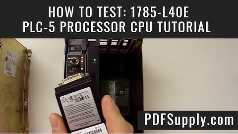 How-to Troubleshoot: 1785-L40E (PLC-5 Processor CPU Tutorial Training Video)