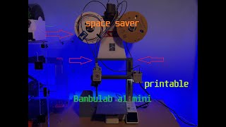 Bambu a1 mini ams lite space saver   #3dprinter  #bambulab  #a1mini  #ams by aim6mac 5,703 views 6 months ago 7 minutes, 19 seconds