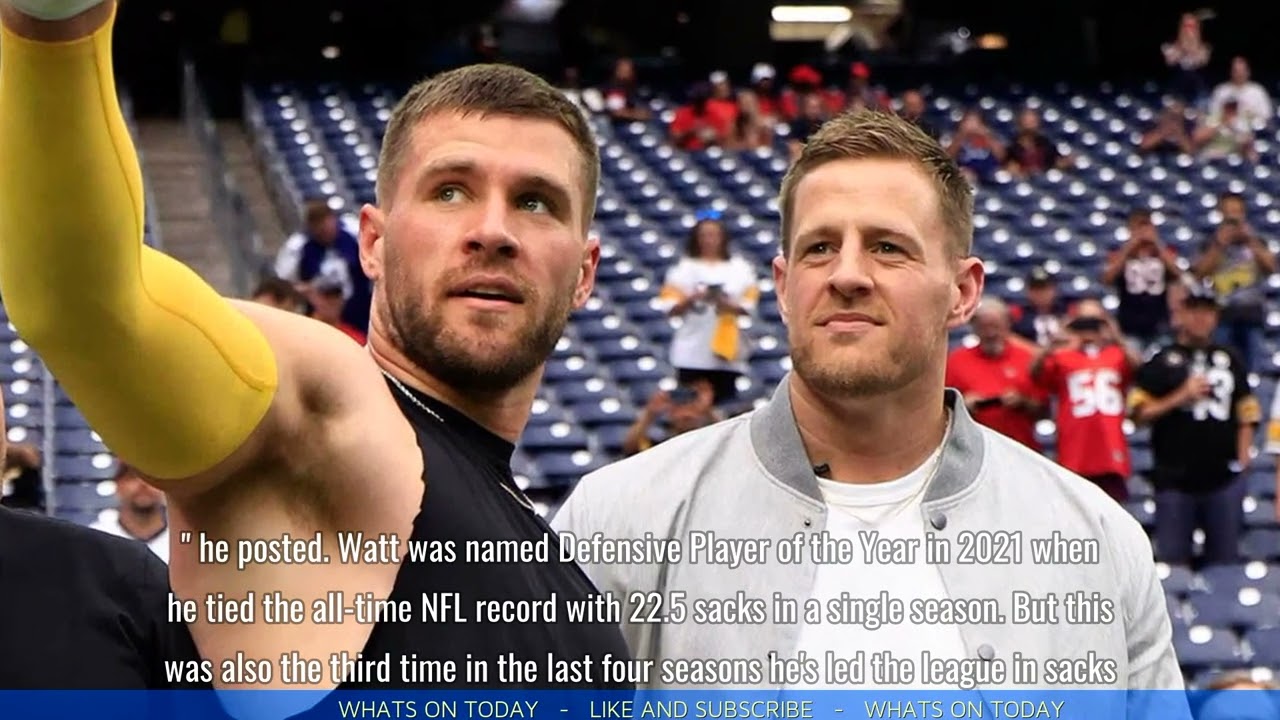 TJ Watt posts 5-word reaction to losing Defensive Player of the Year