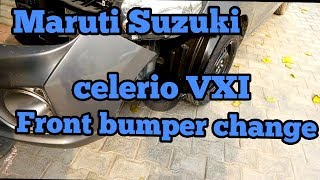 Maruti Suzuki celerio VXI front bumper change - YouTube