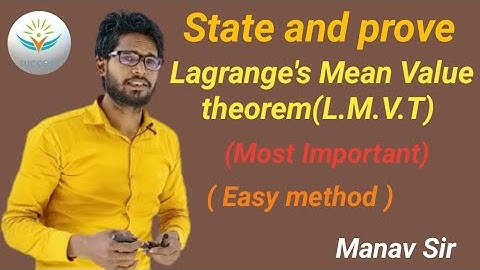 State and Prove Lagrange