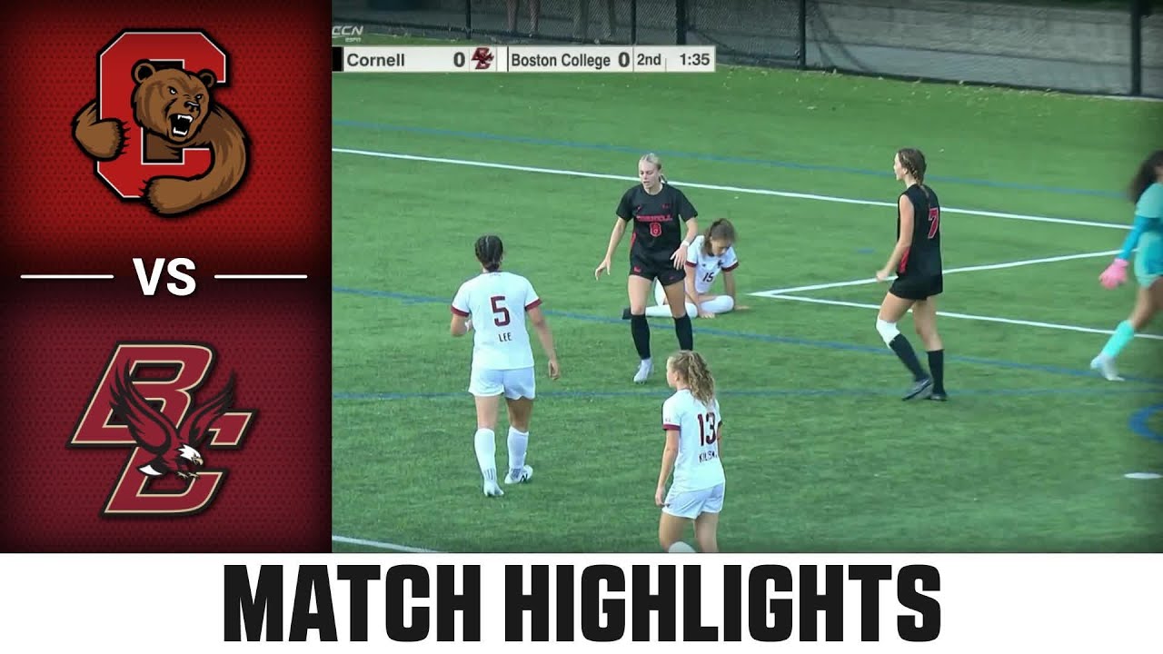 Cornell vs. Boston College Match Highlights | 2025 ACC Women's Soccer