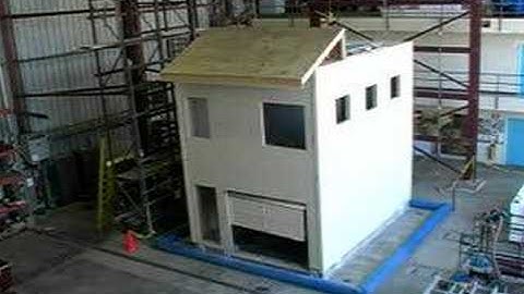 Two Story Wood Frame Building Shake Table Test