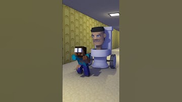 Toilet Head Chase Herobrine #shorts