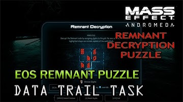EOS Remnant Puzzle Walkthrough - Task: Data Trail [Mass Effect Andromeda]