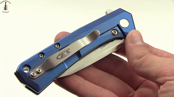 ZT 0808Blu Hand Display with Deploy and S35VN steel by Zero Tolerance Knives