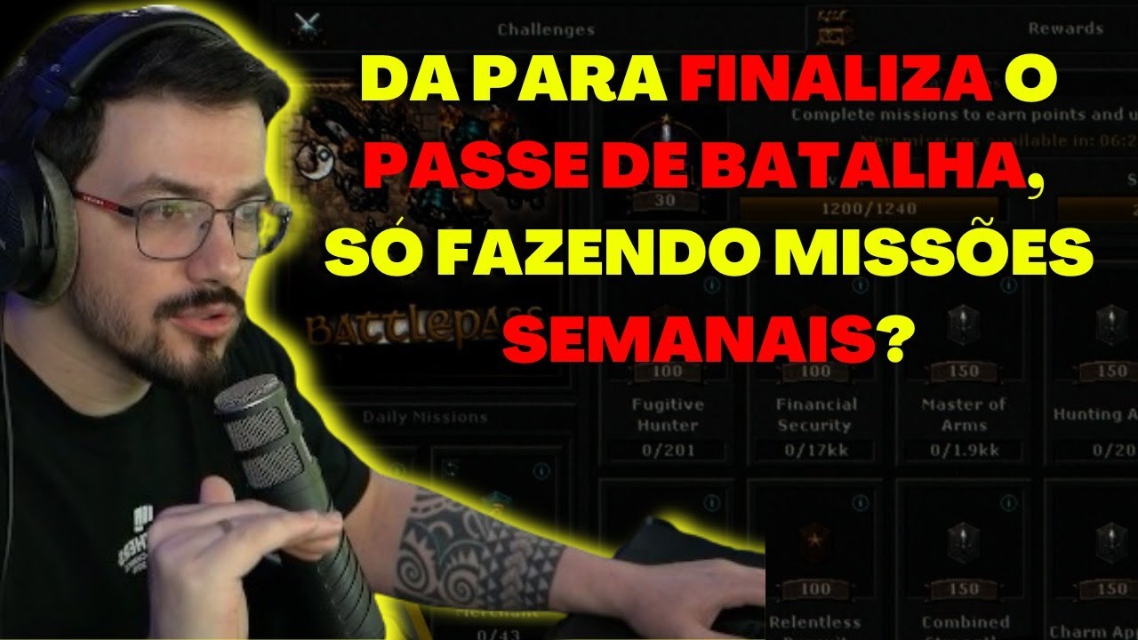 Tibia RUBINI EXPLICANDO SOBRE O PASSE DE BATALHA DO RUBINOT, VALE A ...