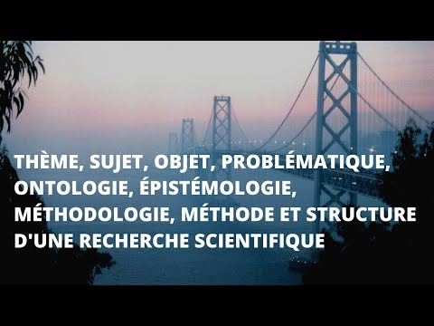 Vidéo: Comment Déterminer L'objet Et Le Sujet De La Recherche