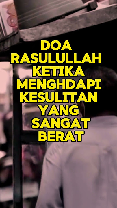 doa menghadapi kesulitan