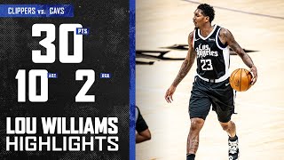 Lou Williams (30 PTS 10 AST) Got It Going vs. Cleveland Cavaliers | LA Clippers