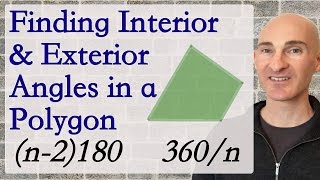 Finding Interior and Exterior Angles in a Polygon