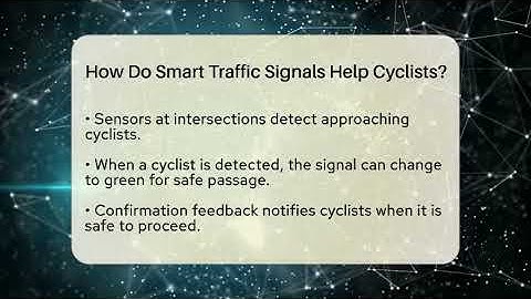 How Do Smart Traffic Signals Help Cyclists? - Talking Tech Trends