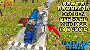 🔴Hoe download je een kapotte offroad-kaart + snelheidsremmer-kaartmod in Bussid | Offroad + snelh...