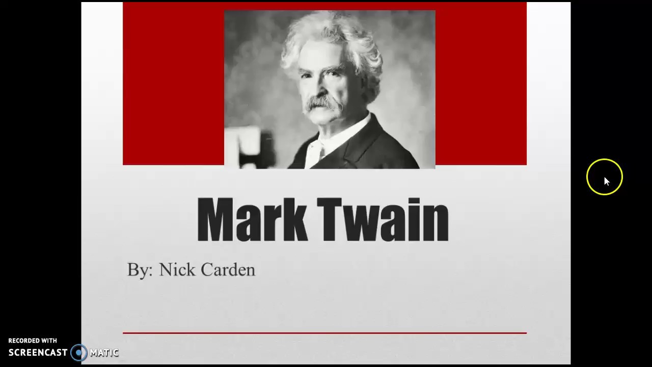 mark twain mini biography