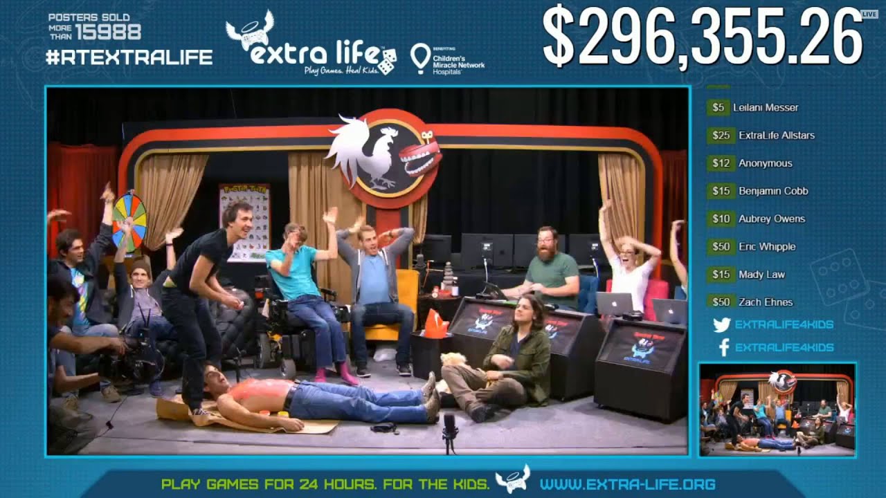 Chris paints Aaron RT Extra Life Highlight YouTube