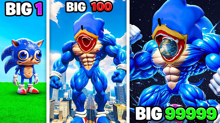 Growing BIGGEST SHIN SONIC EVER In GTA 5!