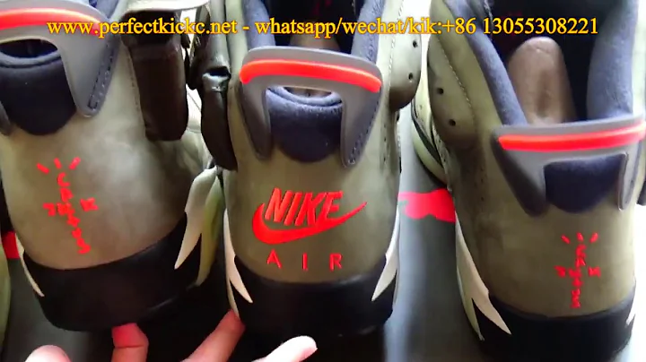 Air Jordan 6 Travis Scott Real vs Fake