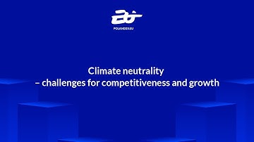 Climate neutrality – challenges for competitiveness and growth