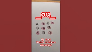 IQ test which letters missing? #shorts #iqtest #alphabetchallenge #iqquestions #brainquiz #quizbot