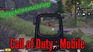 Call of Duty Mobile : Battle Royale solo (özel gücü 1 kere tek kullanarak win alma)