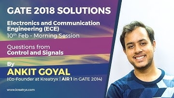 Kreatryx GATE 2018 ECE Solutions | Control and Signals