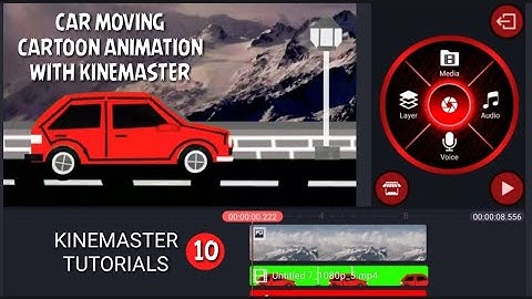 CREATE SIMPLE CAR MOVING ANIMATION WITH KINEMASTER | KINEMASTER TUTORIALS | ANIMATION MAKING VIDEO