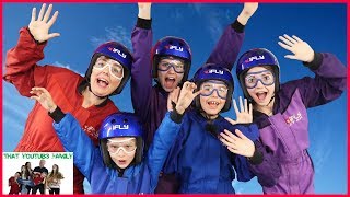 Family Fun Friday iFLY INDOOR SKYDIVING And ROCK CLIMBING!! / That YouTub3 Family