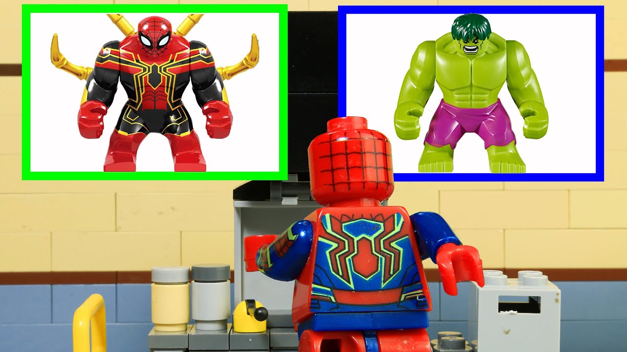 hangen Sluier Verzoekschrift LEGO Spider-man Experimental Hulk Lego City Random Room Change Clothes -  YouTube