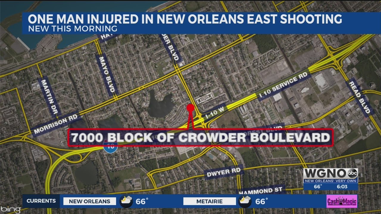 One man injured in New Orleans East shooting - YouTube