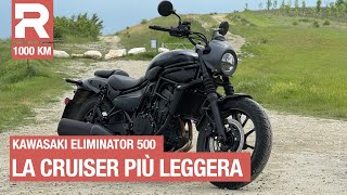 Kawasaki Eliminator 500 la prova di 1000 km con la cruiser compatta di Kawasaki