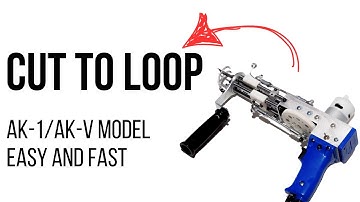 How to Switch Your Tufting Gun from Cut to Loop Mode (AK-V & AK-1)