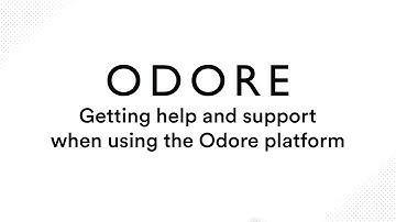 Finding Help and Support on The Odore Platform