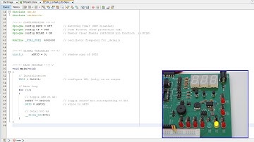 Baseline PIC C programming lesson 1 -  Flash an LED